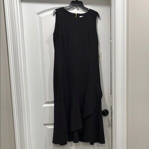 Calvin Klein Elegant Black Sleeveless Dress size 14 NWT